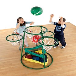 Image for FlagHouse Adjustable Multi-Ring Basketball Stand from School Specialty