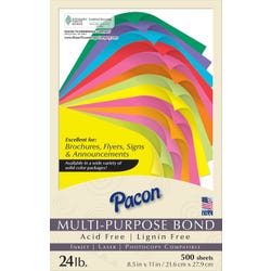 Image for Pacon Multi-Purpose Paper, 8-1/2 x 11 Inches, Lemon Yellow, Pack of 500 from School Specialty