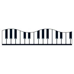 Image for Trend Enterprises Musical Keyboard Terrific Trimmer, 2-1/4 x 39 Inches, Set of 12 from School Specialty