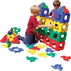Image for Polydron Giant Polydron Building Manipulatives, Set of 80 from School Specialty