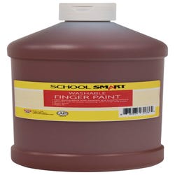 Image for School Smart Washable Finger Paint, Brown, 1 Quart Bottle from School Specialty