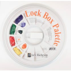 Image for Jack Richeson Lock Box Palette System with Cover and 40 Paper Liners, White from School Specialty