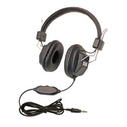Image for Califone 1534BK Kids Over-Ear Stereo Headphones with Inline Volume Control, 3.5mm Plug, Black, Each from School Specialty