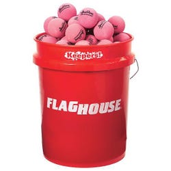 Image for FlagHouse Keepers Spaldeen High Bounce Balls, Set of 36 with Included Pail from School Specialty