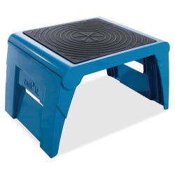 Image for Cramer Folding Step Stool, HDPE, Blue from School Specialty
