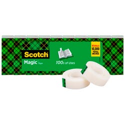 Image for Scotch 810 Magic Tape, 0.75 x 1000 Inch, Matte Clear, Pack of 10 from School Specialty