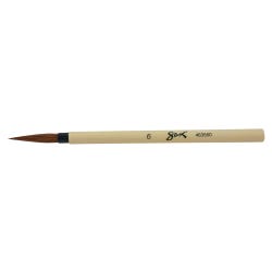 Image for <b>Includes:</b><ul><li> 12 Flat Brushes - Bamboo Handle Size 6 </li></ul> from School Specialty