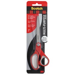 Image for Scotch Multi-Purpose Scissors, 7 Inches, Straight, Red from School Specialty