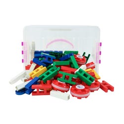 Image for Childcraft Slot-In Blocks and Wheels Set, 112 Pieces from School Specialty