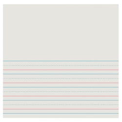 Image for School Smart Red & Blue Storybook Paper, 5/8 Inch Ruled Long Way, 11 x 8-1/2 Inches, 500 Sheets from School Specialty