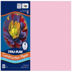 Image for Tru-Ray Sulphite Construction Paper, 12 x 18 Inches, Pink, 50 Sheets from School Specialty