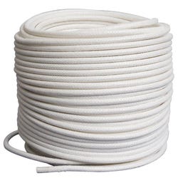 Pepperell Braiding Coiling Cord, 3/4 in X 50 ft Roll, White 409450
