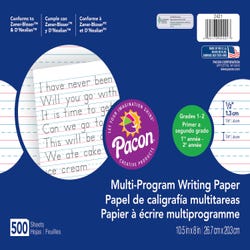 Image for Pacon Multi-Program Handwriting Paper, 1/2 Inch Rule, 10-1/2 x 8 Inches, Pack of 500 from School Specialty