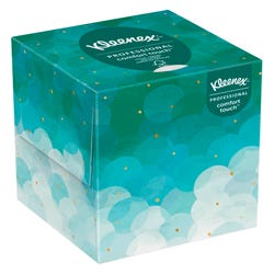 Image for Kleenex Professional Comfort Touch Pop-Up Cube Box Facial Tissue, White, 90 Tissues from School Specialty