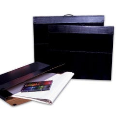 Image for Flipside Art Portfolio Storage Case, Corrugated, 20 x 26 Inches, Black from School Specialty
