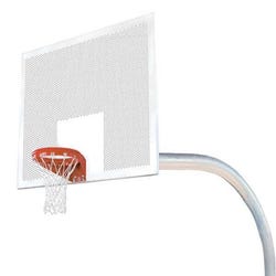 Image for Bison Gooseneck 5-9/16 In Mega Duty Perforated Steel Rectangle Playground Basketball System from School Specialty