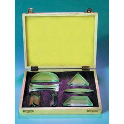 Frey Scientific Prism and Lens Set - Glass - Set of 7, Item Number 532035