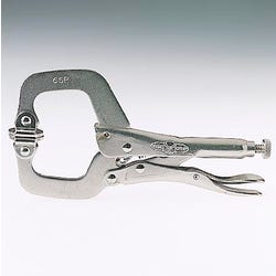 Image for Irwin Vise Grip Locking C-Clamp with Swivel Pad, 3-3/4 in Jaw Opening, 11 in L, Alloy Steel from School Specialty