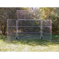 Image for Olympia Baseball Backstop with Overhang Top Panel, 10 x 8 Feet from School Specialty