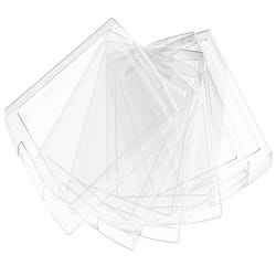 Image for Storex 4 Gallon Storage Bin Lid, 13-5/8 x 11-1/4 x 1-1/2 Inches, Translucent, Pack of 6 from School Specialty