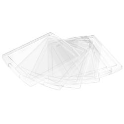 Image for Storex 4 Gallon Storage Bin Lid, 13-5/8 x 11-1/4 x 1-1/2 Inches, Translucent, Pack of 6 from School Specialty