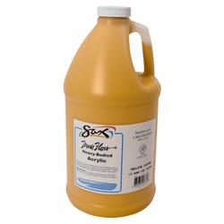 Sax Heavy Body Acrylic Paint, 1/2 Gallon, Yellow Ochre Item Number 1572429