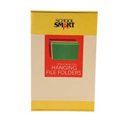 Image for School Smart Hanging File Folders, Legal Size, 1/5 Cut Tabs, Assorted Colors, Pack of 25 from School Specialty