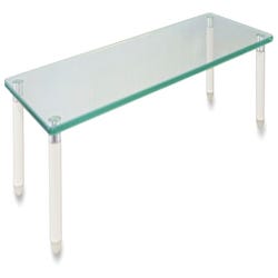 Image for Kantek Glass Top Monitor Riser, 3-3/10 x 22 x 8-3/10 Inches, Clear from School Specialty