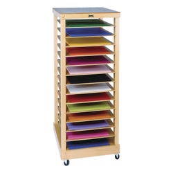 Image for Jonti-Craft Paper Rack, 30-1/2 x 24 x 49 Inches, Maple, Clear Lacquer from School Specialty