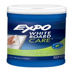 Image for EXPO Dry Erase Disposable Whiteboard Wet Cleaning Wipes, Pack of 50 from School Specialty