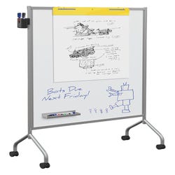 Image for MooreCo Mobile Markerboard Easel, 42 x 21 x 71-3/4 Inches from School Specialty