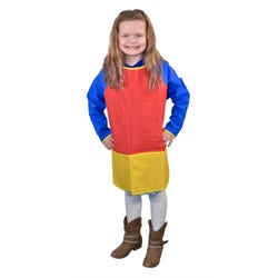 Image for School Smart Kid's Vinyl Smock with Sleeves, Full Protection, 25 x 22 Inches from School Specialty