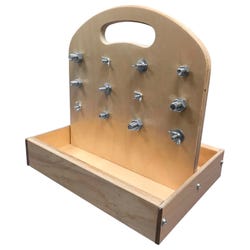 Image for Abilitations Hardware Dexterity Board, 12-1/4 x 9 x 12 Inches, Wooden from School Specialty