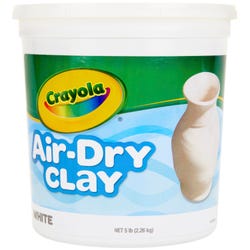 Crayola Air-Dry Self-Hardening Modeling Clay, 5 Pounds, White Item Number 1280534