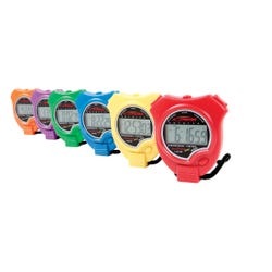 Image for Sportime Timetracker Basic Stopwatches, Assorted Colors, Set of 6 from School Specialty