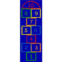 Image for Childcraft ABC Furnishings Hopscotch Carpet, 2 Feet 6 Inches x 7 Feet, Rectangle from School Specialty