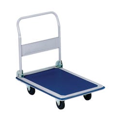 Image for Sparco Folding Platform Truck with Handle, 18-1/8 x 29 x 29-1/2 Inches, 330 Pounds, Blue/Gray from School Specialty