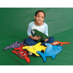 Image for Sportime Sharkskool Marker Spots, 11 x 20 Inches, Set of 6 from School Specialty