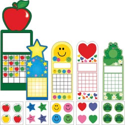 Image for Creative Shapes Etc Seasonal Designs Personal Chart and Sticker Set, Set of 120 from School Specialty