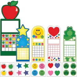 Image for Creative Shapes Etc Seasonal Designs Personal Chart and Sticker Set, Set of 120 from School Specialty