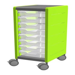 Image for Classroom Select Geode Medium Cabinet, Single Wide, 8 Tote Trays from School Specialty