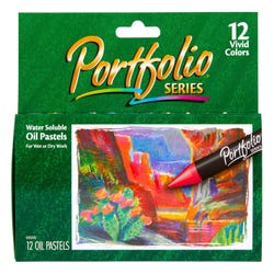 Image for Crayola Portfolio Water Soluble Oil Pastels, Assorted Colors, Set of 12 from School Specialty