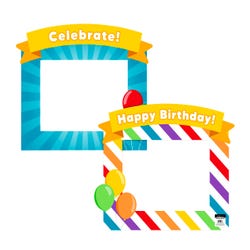 Image for Astrobrights Photo Op Frame, Happy Birthday & Celebrate from School Specialty