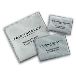Prismacolor Kneaded Eraser, 1-3/4 x 1-1/4 x 5/16 Inches, Gray, Pack of 12 Item Number 434501