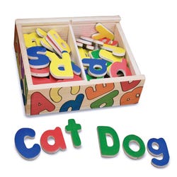Image for Melissa & Doug Magnetic Wooden Alphabet Set, 52 Pieces from School Specialty