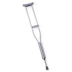 School Health Adjustable Push Button Crutch, Small, Aluminum, Item Number 1137749