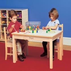 Childcraft Wood Table, Laminate Top, Rectangle, 48 x 30 x 18-3/4 Inches, Item Number 1473461