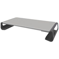Image for Kantek Contemporary Monitor Riser -- Monitor Stand, 22"Wx9-4/5"Dx3-1/5"H, Black/Gray from School Specialty