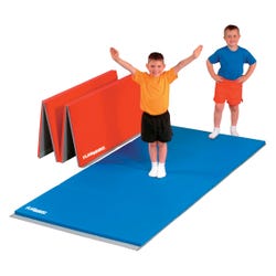 Image for FlagHouse 2 Foot Folding Panel Mat, 4 x 8 Foot, Navy Blue from School Specialty