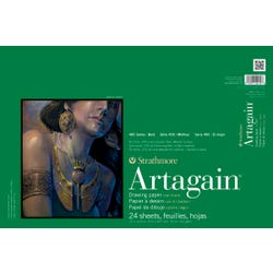 Strathmore Artagain 400 Series Drawing Paper, 12 x 18 Inches, 60 lb, Black, 24 Sheets Item Number 411260